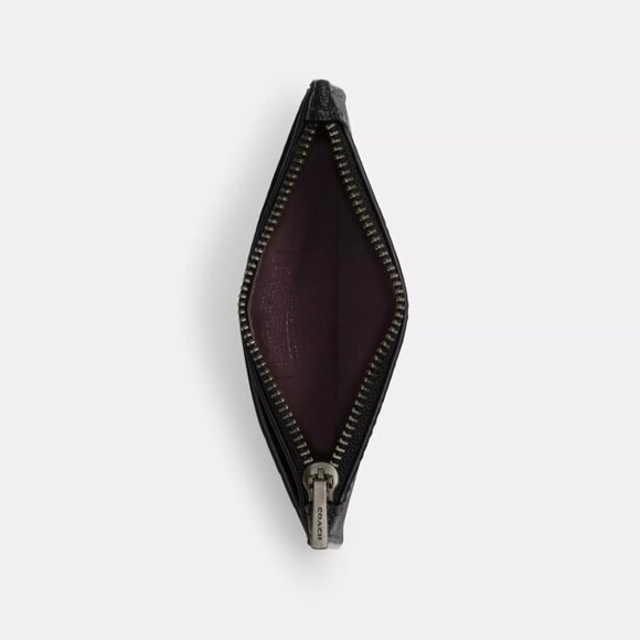 NWT Disney X Coach Zip Card Case With Holiday Print CM725 - Picture 2 of 2